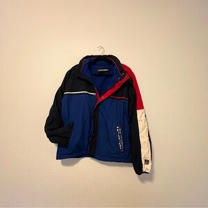 Vintage Y2K - Reversible - Hidden Hood - Tommy Hilfigure Men’s Jacket - L